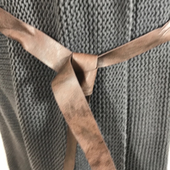 LOFT Cardigan with leather tie belt - Picture 3 of 4